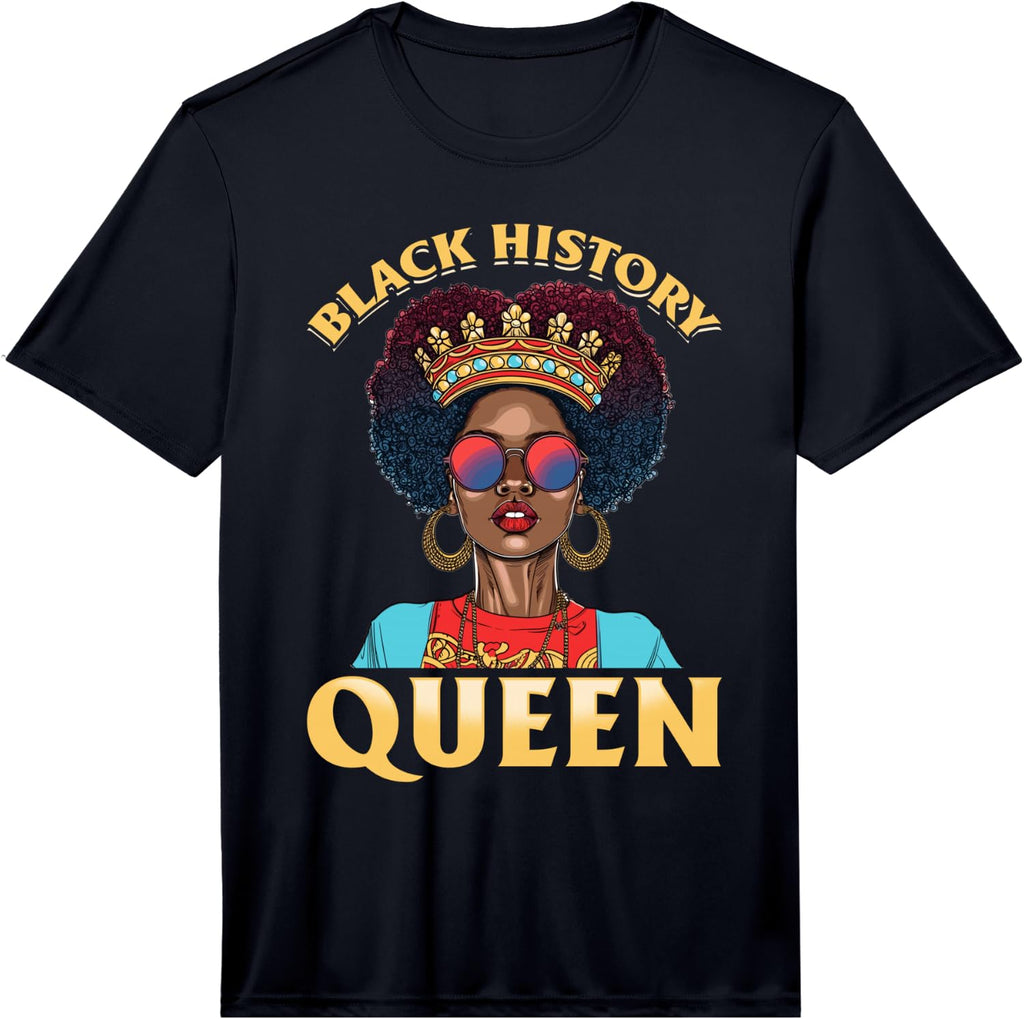 Black Women Black History Queen Black History Graphic Performance T-Shirt