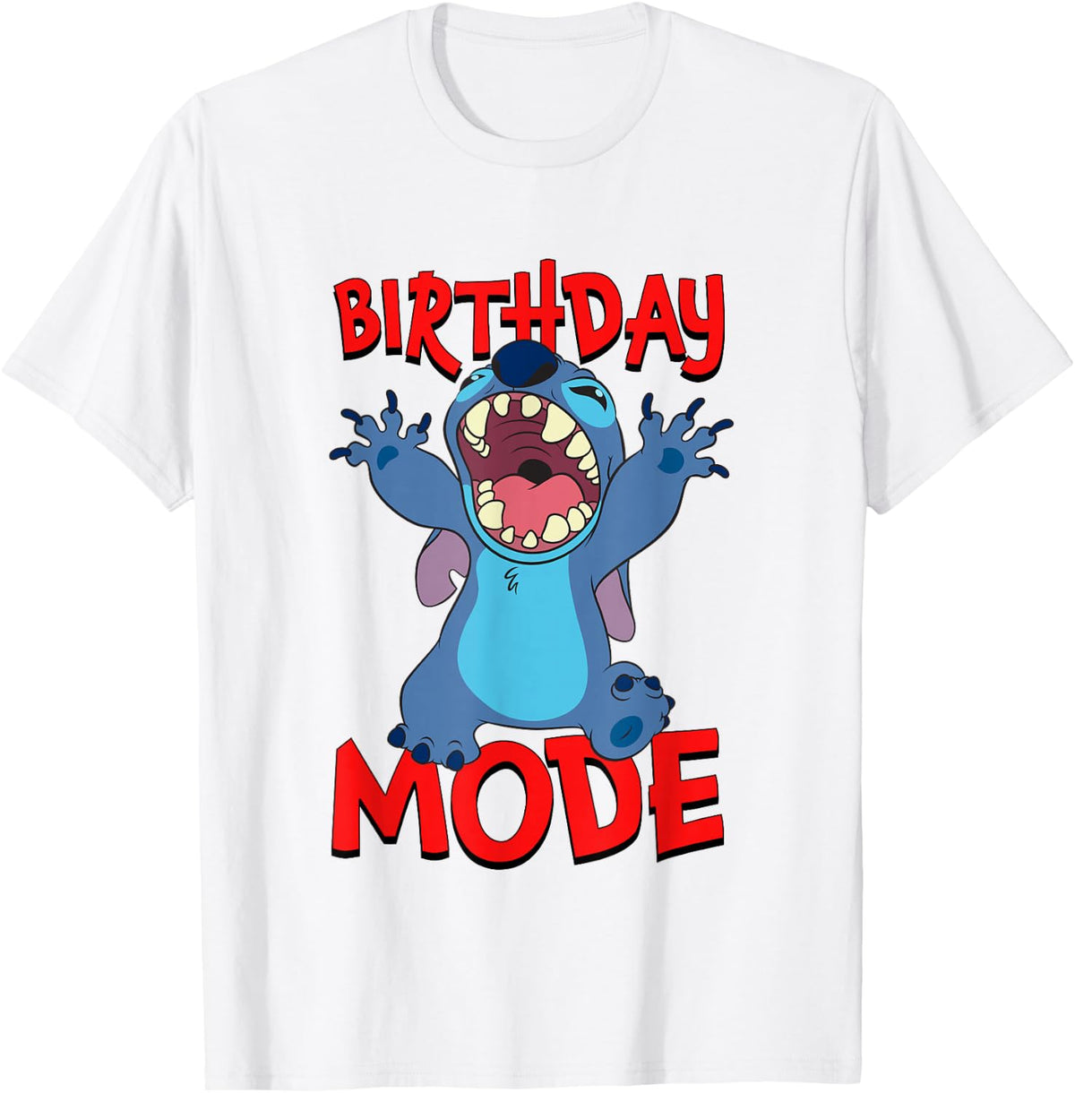 Disney Lilo & Stitch Birthday Mode Activated Stitch Logo T-Shirt