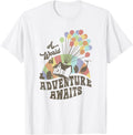 Disney Pixar Up A World of Adventure Awaits Rainbow Balloons T-Shirt Small