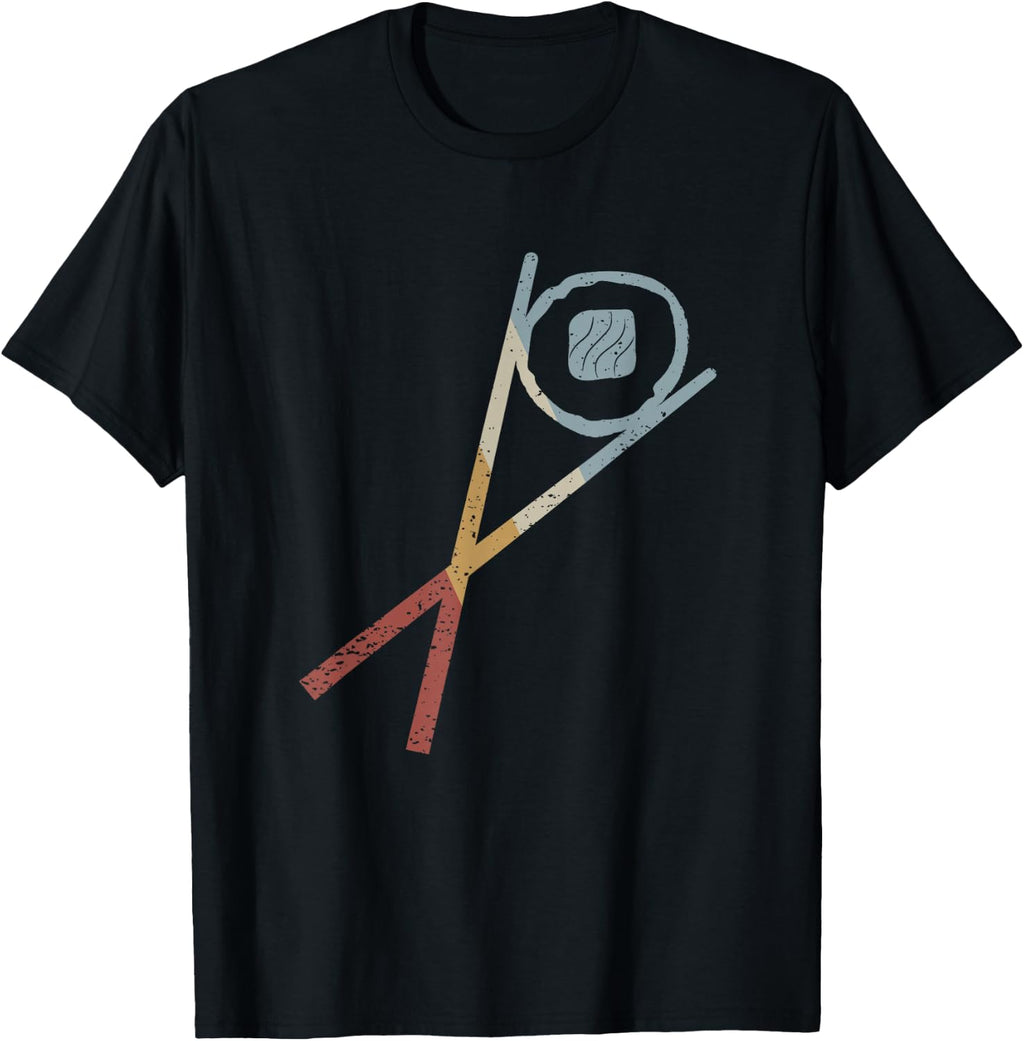 Sushi Sticks Sake Maki Retro Style Vintage T-Shirt