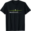 Dinosaurus Rekx A-10 Thunderbolt II Warthog Retro Graphic T-Shirt - Black, Unisex-Adults, Small