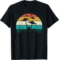 Retro UFO Attack at Sunset - Cool Classic T-Shirt