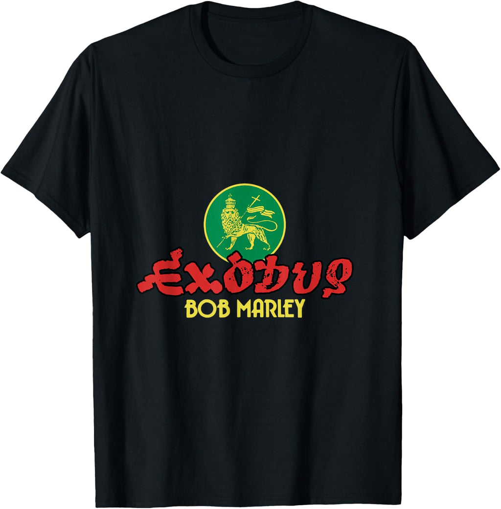 Bob Marley Exodus Lion Black T-Shirt