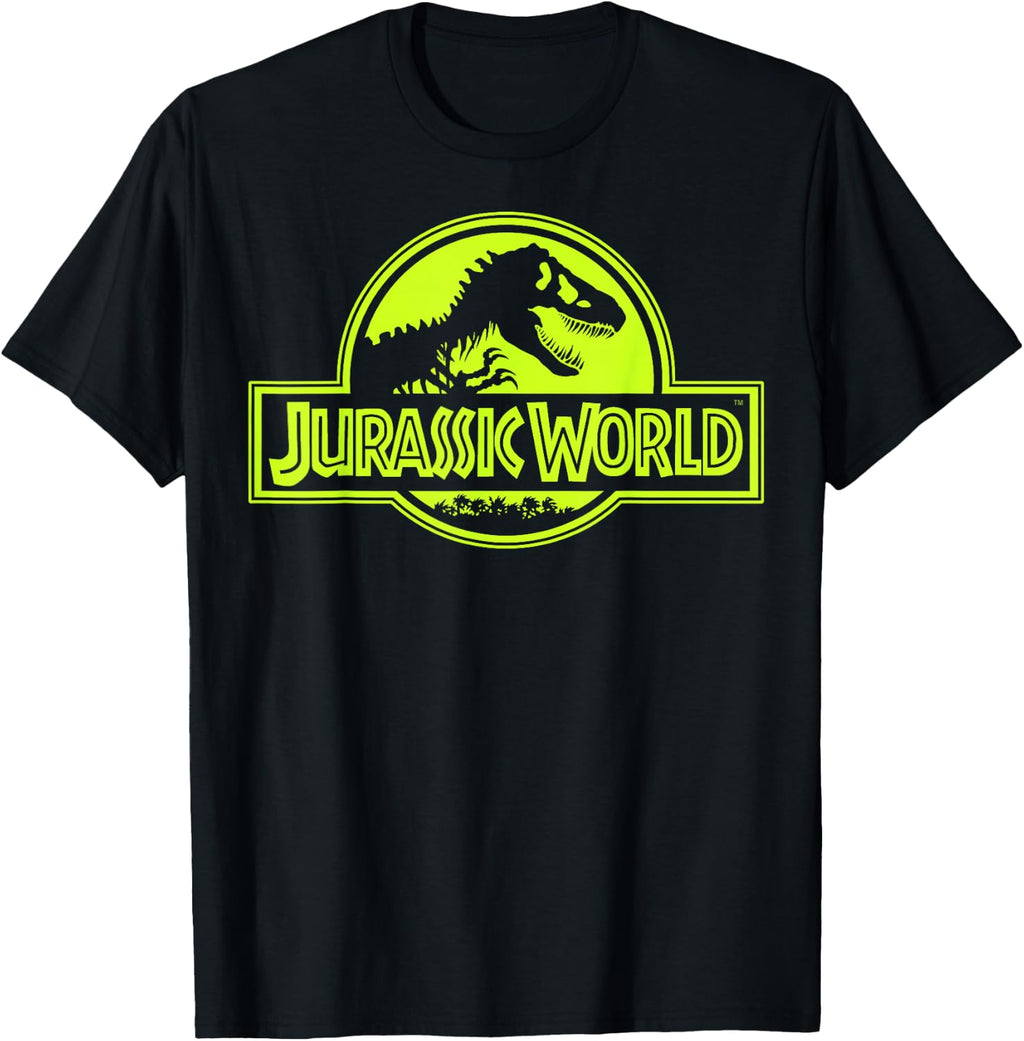 Jurassic World Neon Green Classic Logo T-Shirt