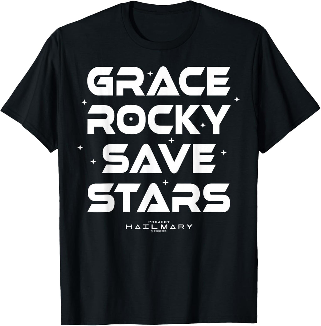 Project Hail Mary Grace Rocky Save Stars Poster T-Shirt