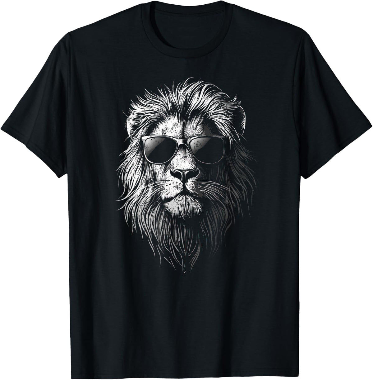 Lion Wearing Sunglasses – Fun Graphic Tee for All Ages T-Shirt