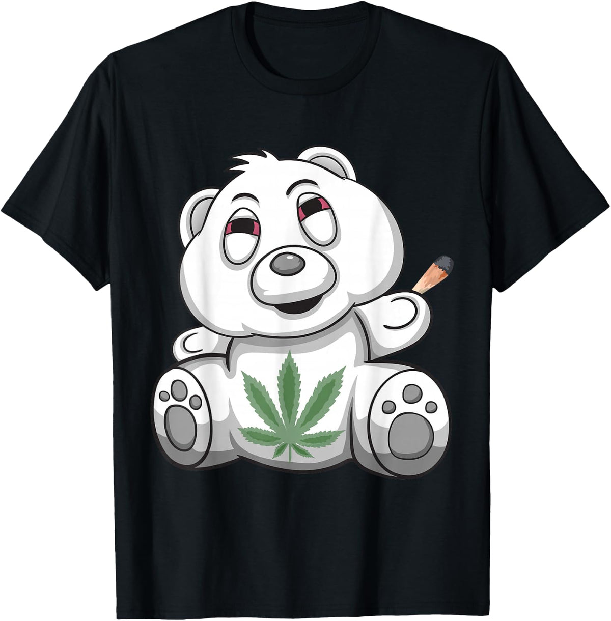 Teddy Bear Smokes a Joint Marijuana T-Shirt