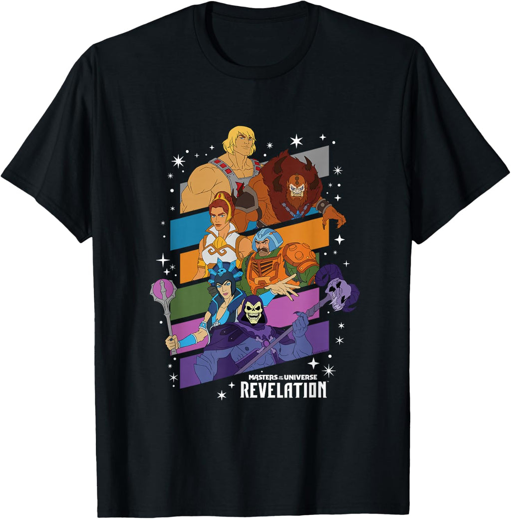 Masters of The Universe Revelation Character Grid T-Shirt
