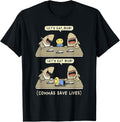 Commas Punctuation Shark Lets Eat Funny English Grammar T-Shirt