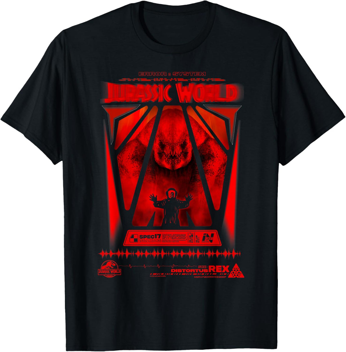 Jurassic World Rebirth Distortus Rex System Error T-Shirt
