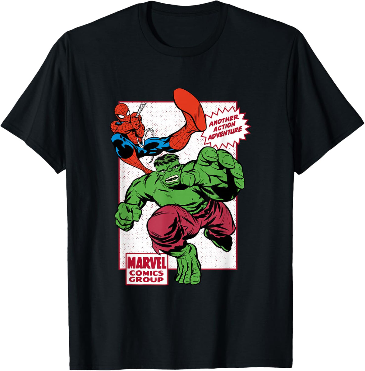Marvel Comics Retro Spider-Man and Hulk Adventure T-Shirt