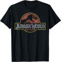 Jurassic World Classic Retro T-Rex Logo T-Shirt Small