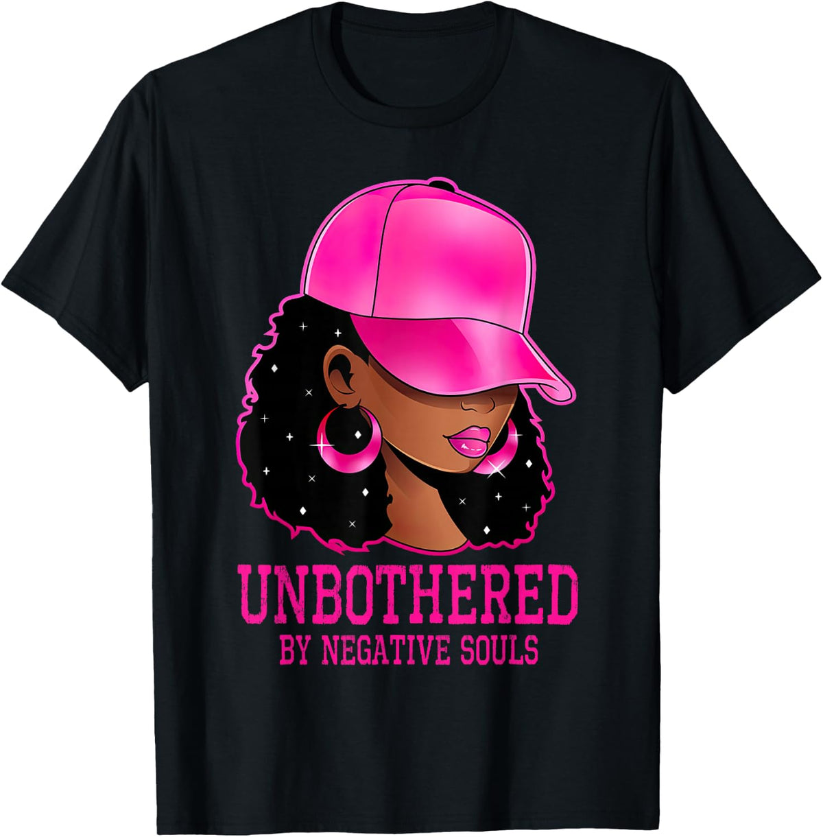 African American Afro Queen Sassy Black Woman Unbothered T-Shirt