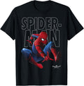 Marvel Spider-Man Homecoming Outlined Epic Jump Pose T-Shirt Small