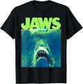 Jaws Surfacing Neon Poster Logo T-Shirt Small