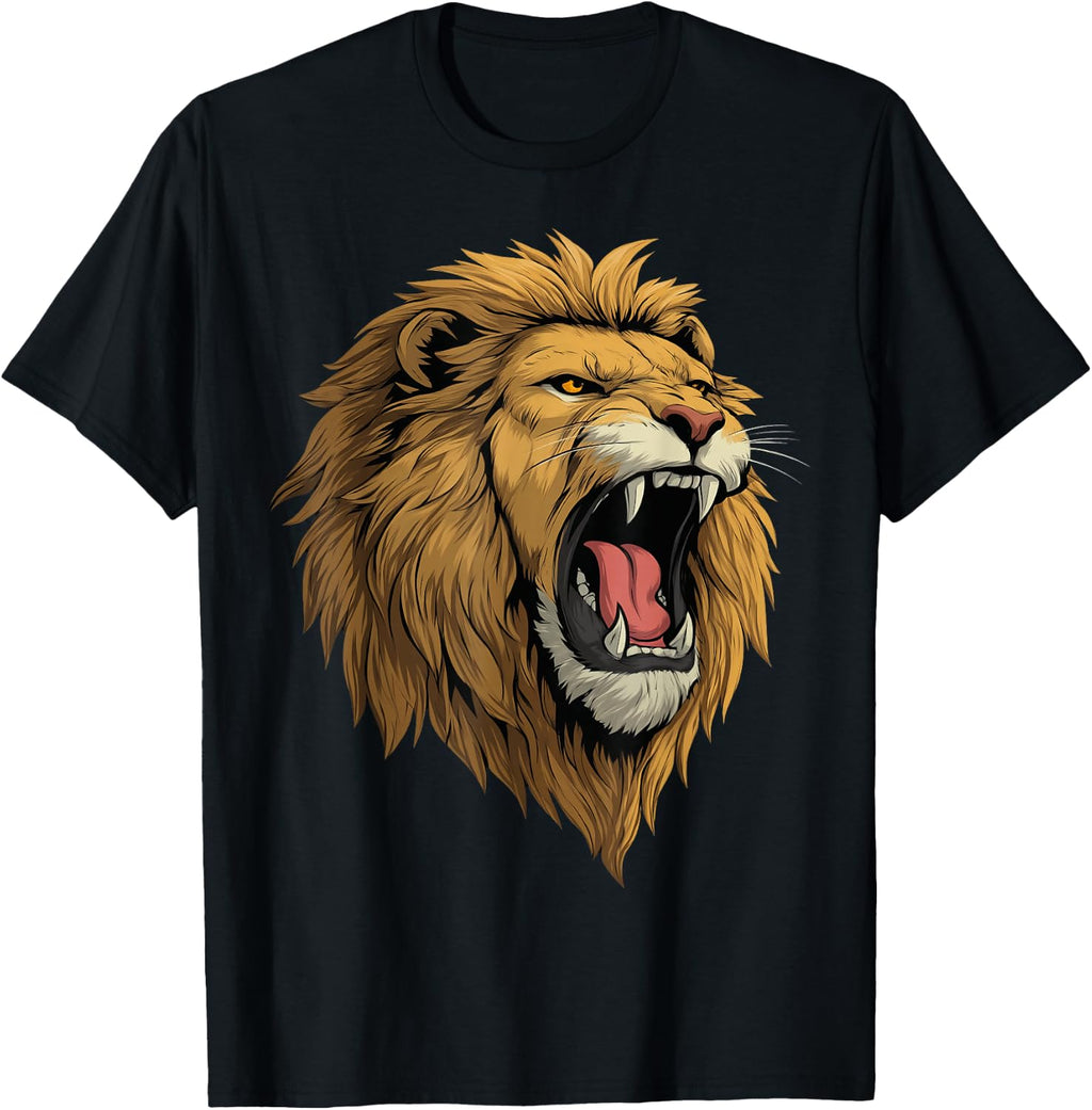 Lion Roaring Africa Graphic T-Shirt