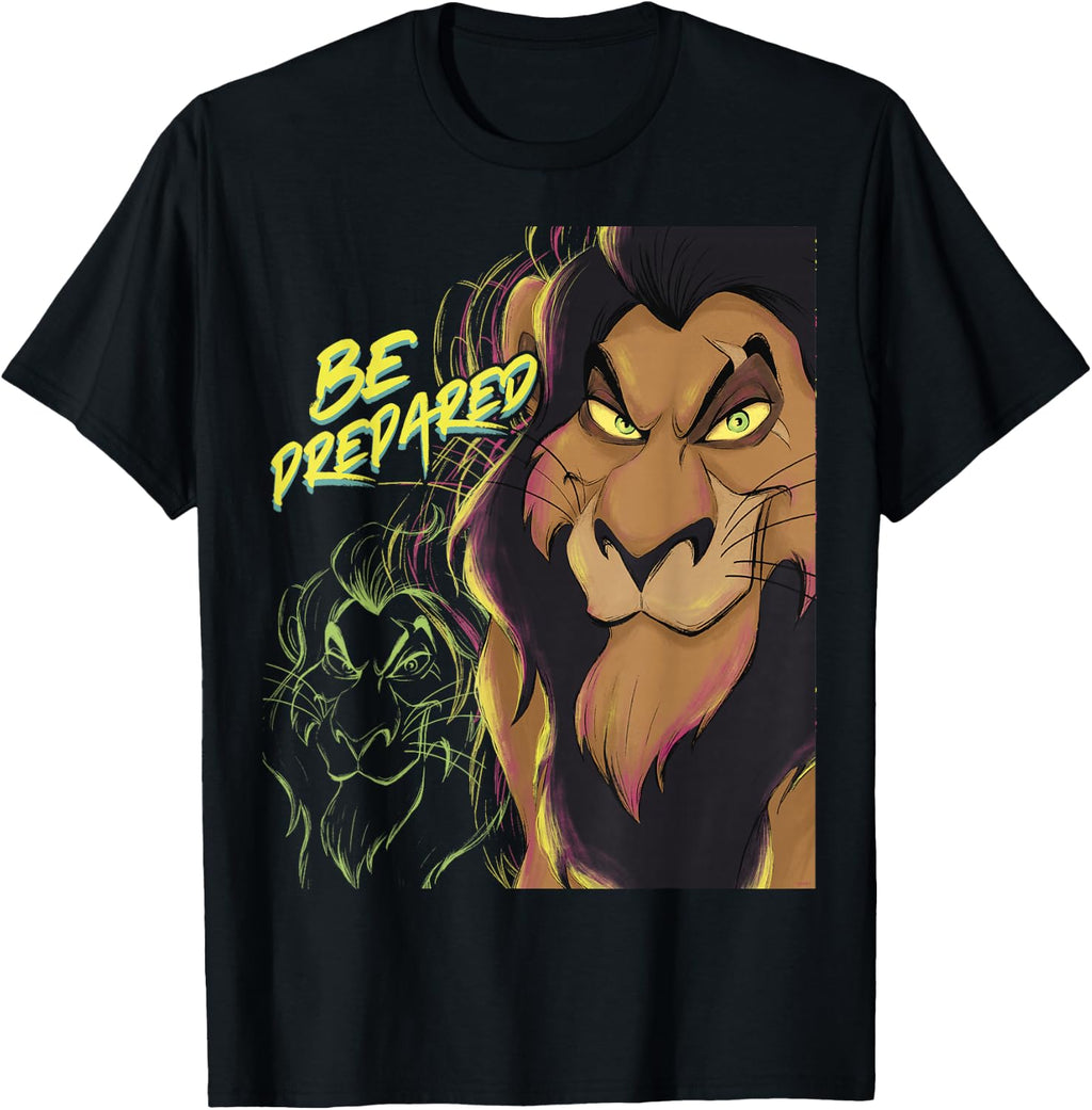 Disney’s The Lion King Scar Be Prepared Villains Halloween T-Shirt