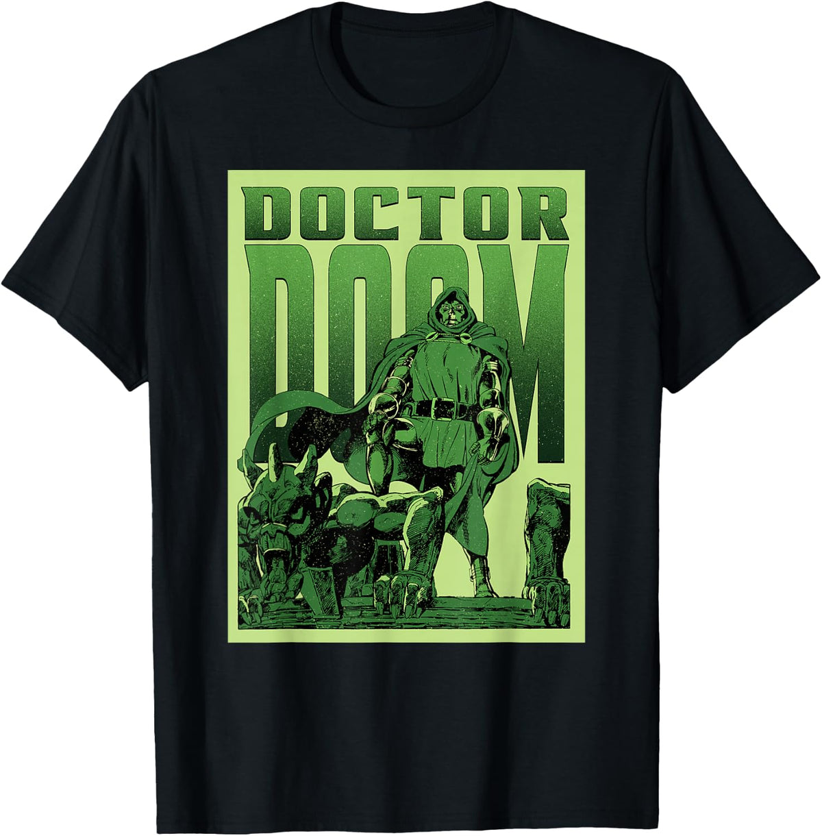 Marvel Super Villains Doctor Doom Gargoyle Vintage Comic Art T-Shirt