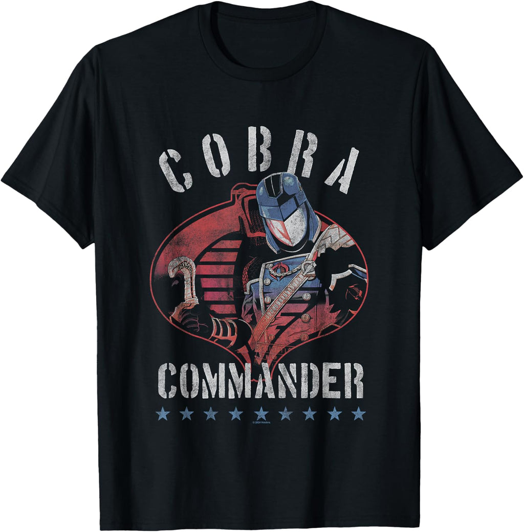 G.I. Joe Cobra Commander Vintage Action Man Logo T-Shirt