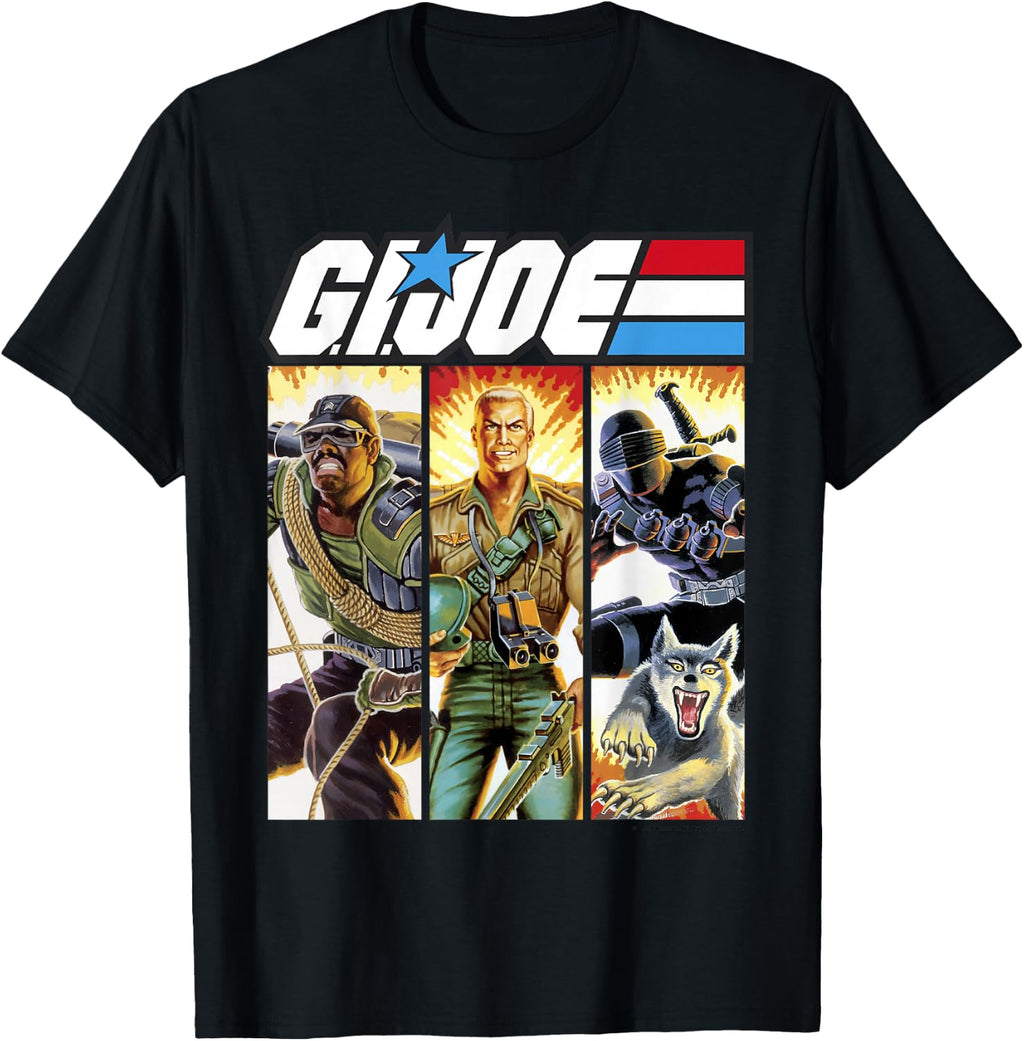 G.I. Joe Geared Up Action Shot Comic Panels T-Shirt