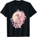 Art Nouveau Pink Dragon in Cherry Blossom Realm T-Shirt