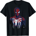 Marvel Spider-Man Game Painted Grunge Portrait T-Shirt